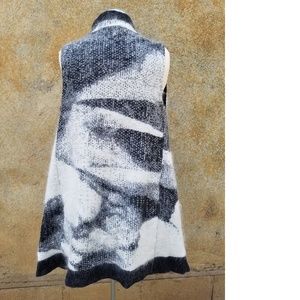 All Saints Graphic Snuggly Mohair Cardigan Sweater